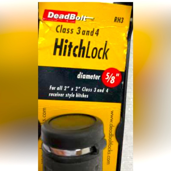 VTG DEADBOLT HITCH LOCK RH3 FOR ALL 2” x 2” CLASS 3 and 4 Receiver Style Hitches - Picture 8 of 9
